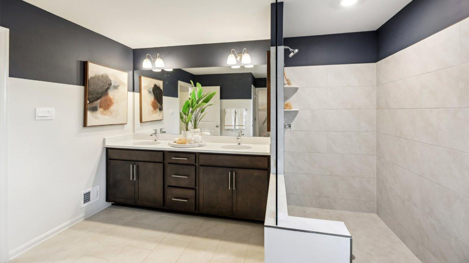 Alec single family new home second floor master bathroom