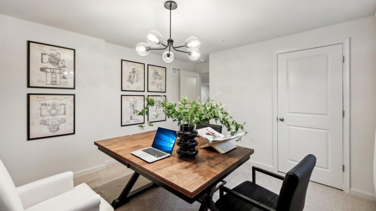 Alec single family new home first floor office space