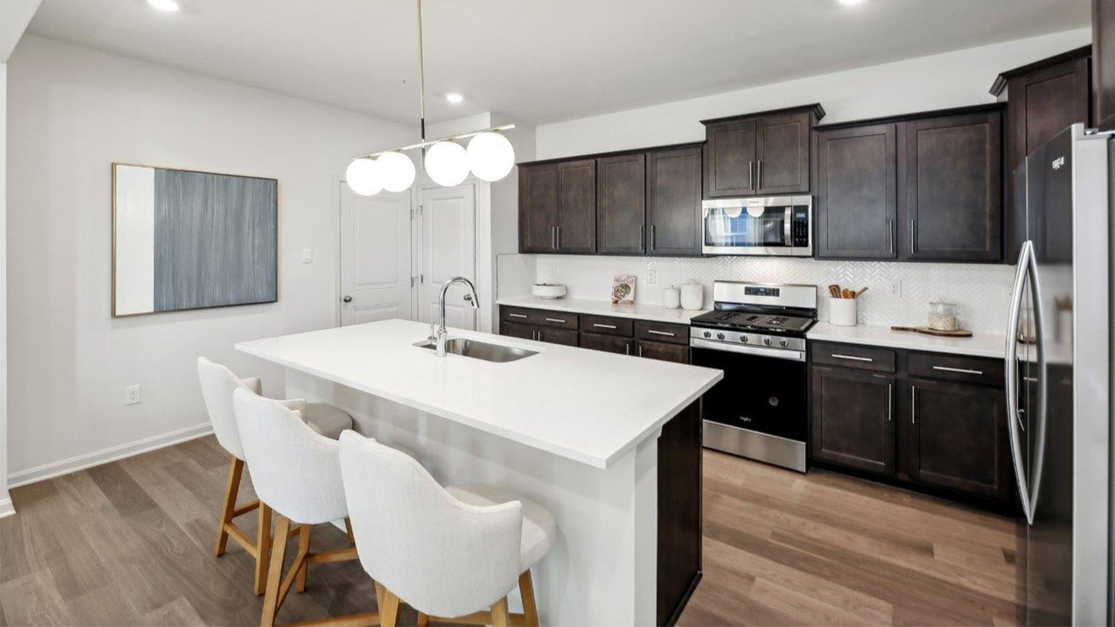 Alec single family new home kitchen open concept island