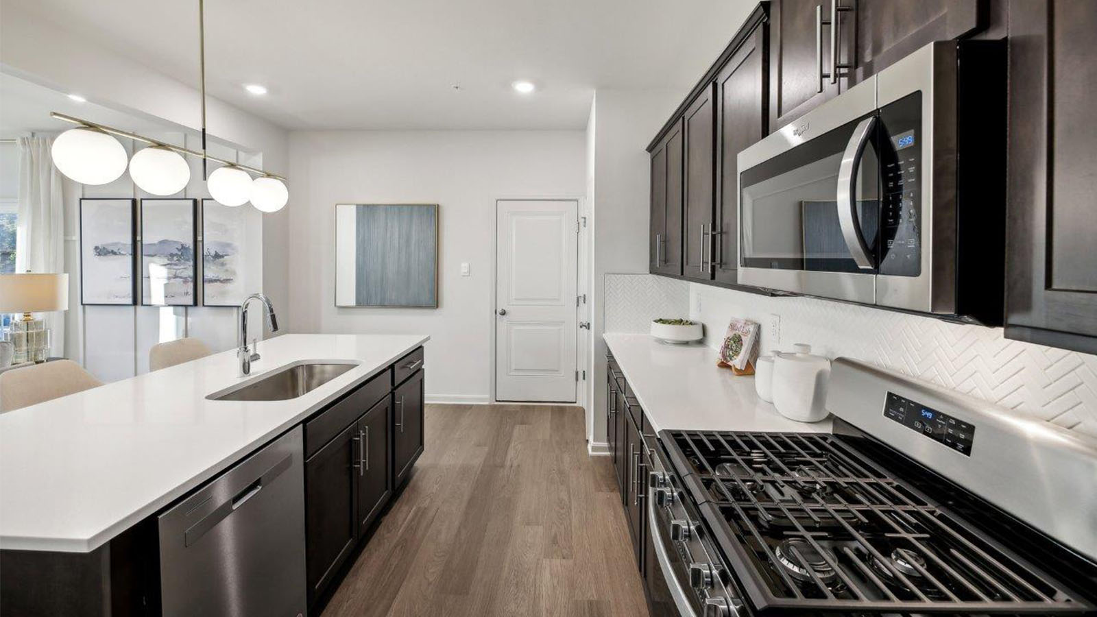 Alec single family new home kitchen open concept island