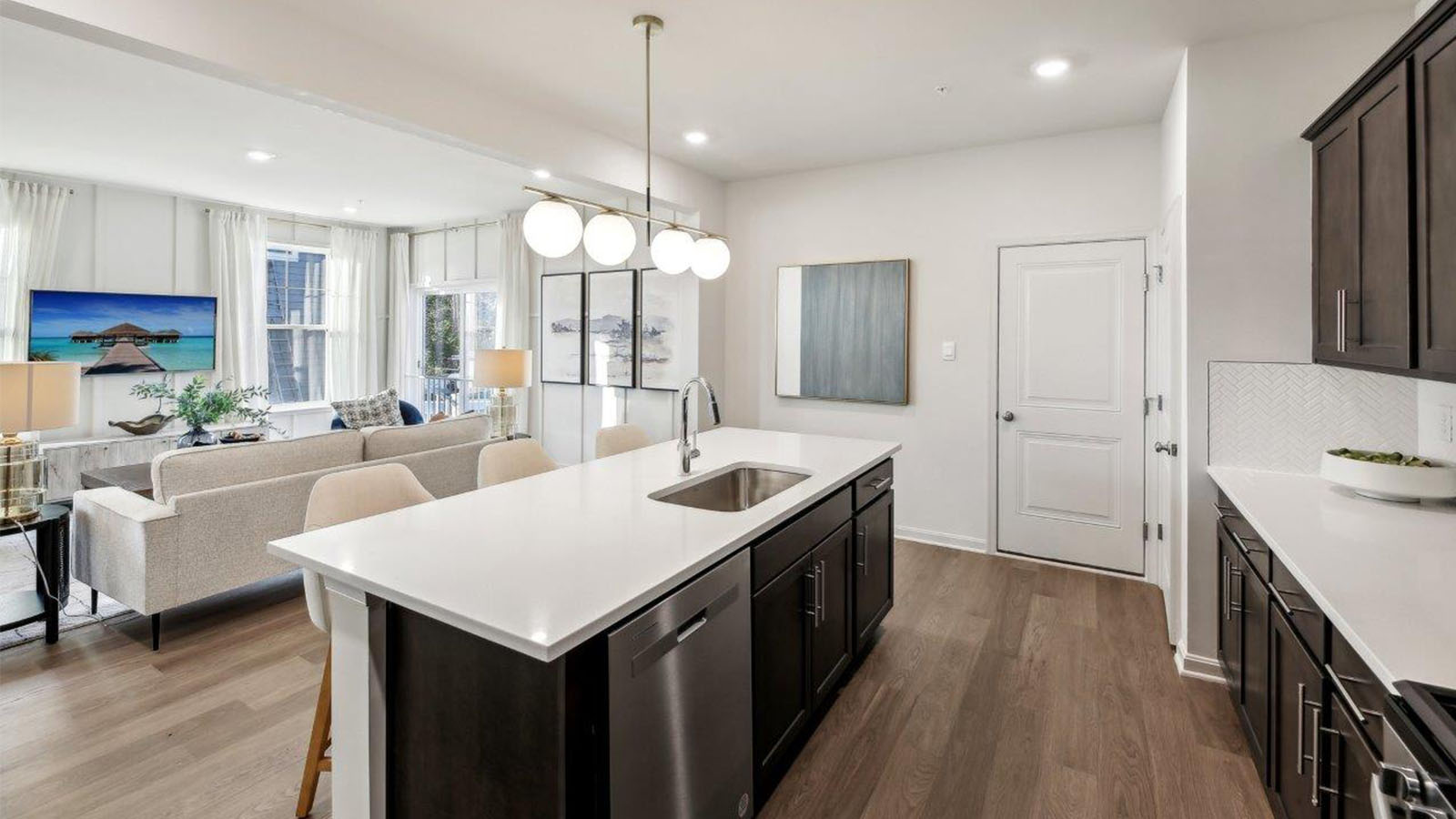 Alec single family new home kitchen open concept island