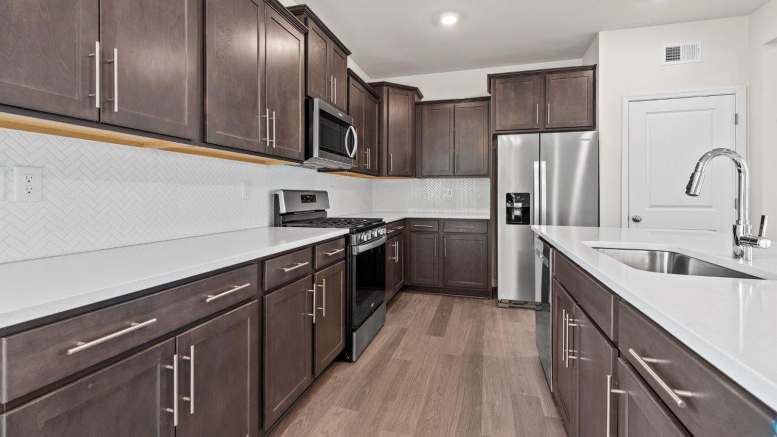 kitchen with quartz countertops