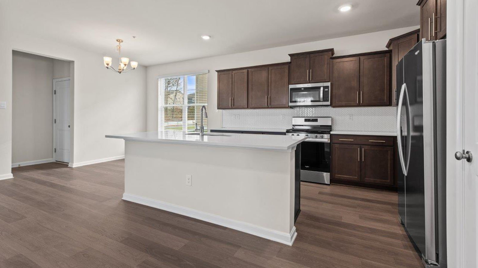 kitchen with island seating