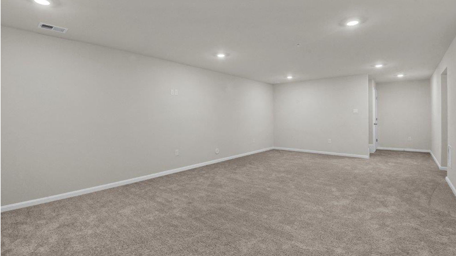 finished basement rec room