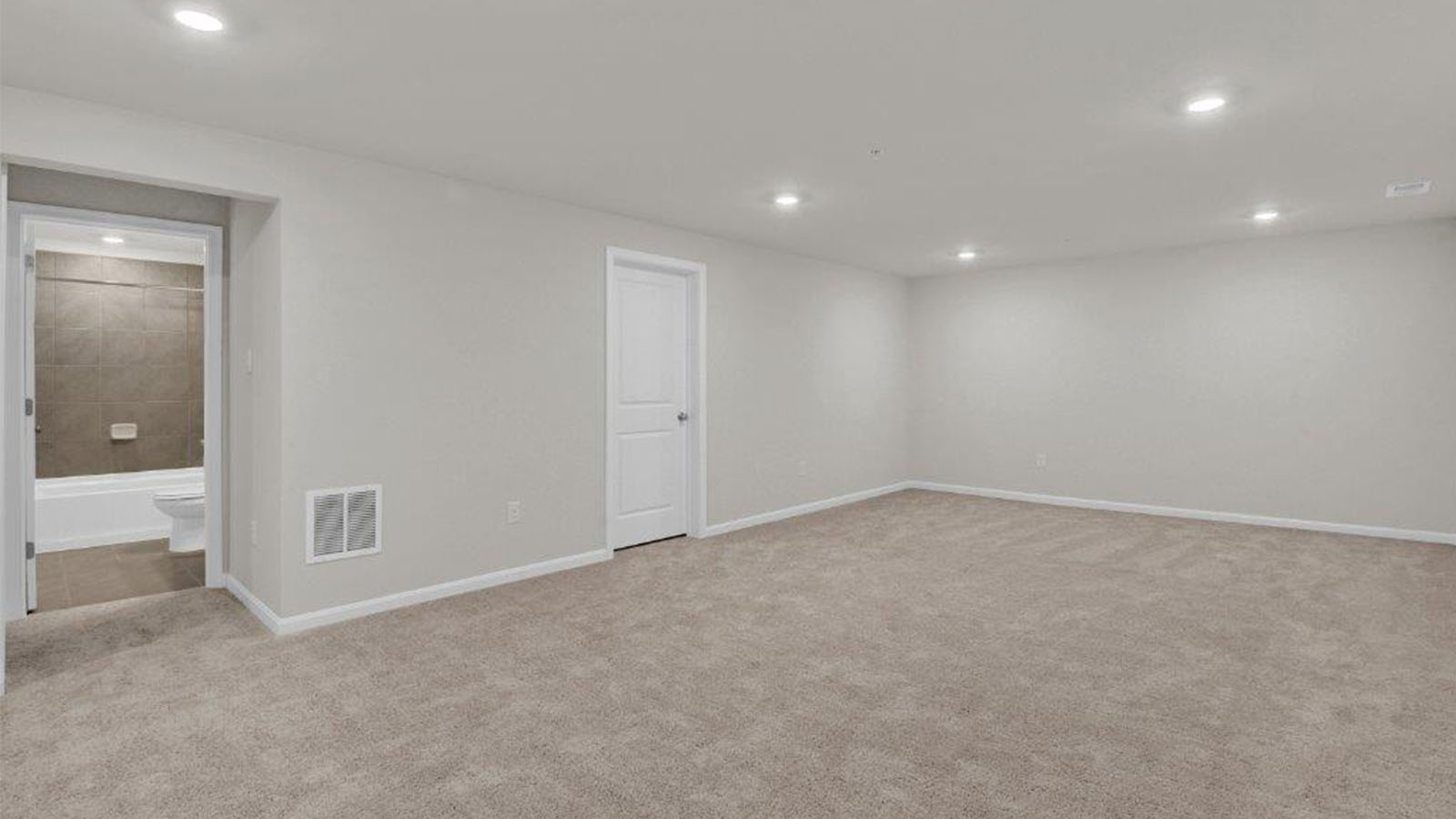 finished basement rec room