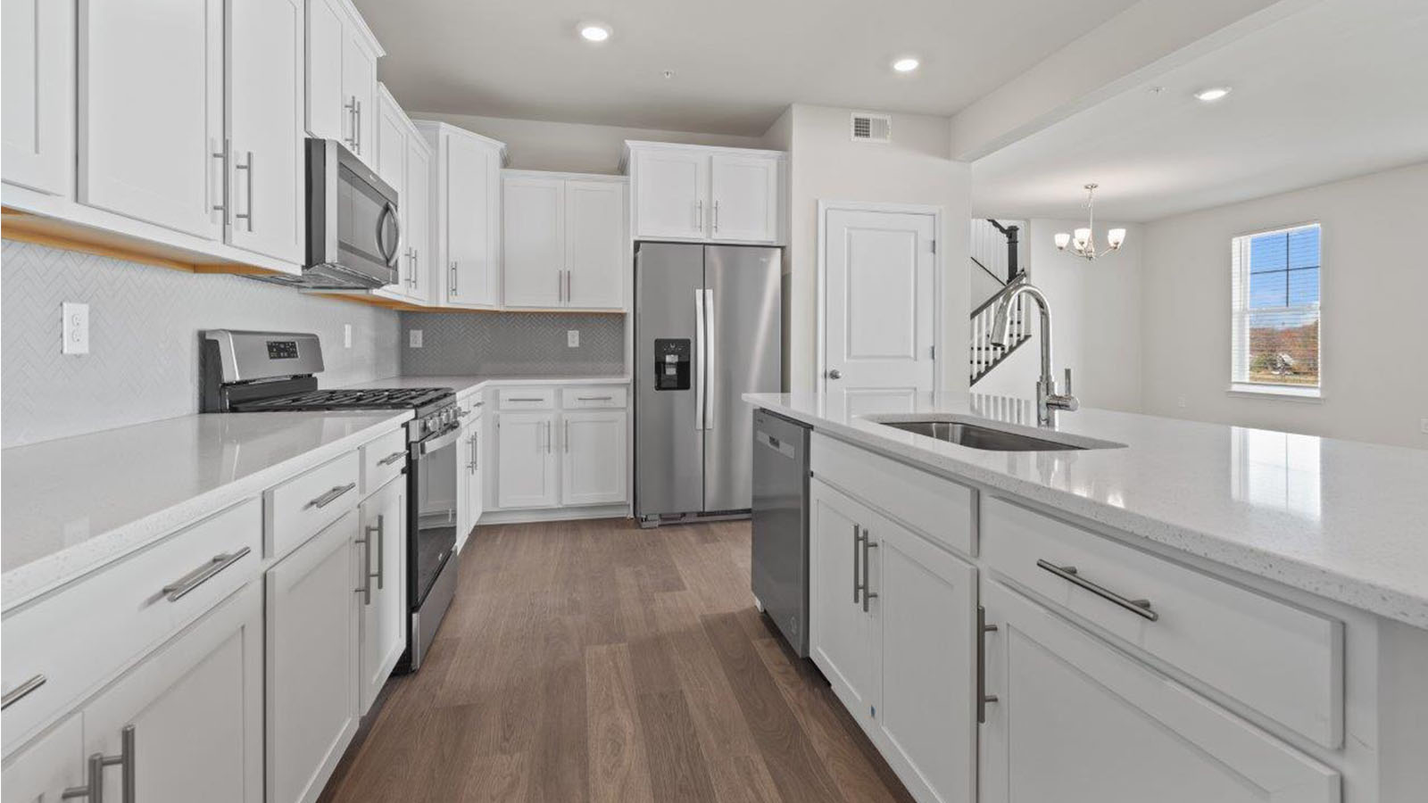 stainless steel appliances and hardware