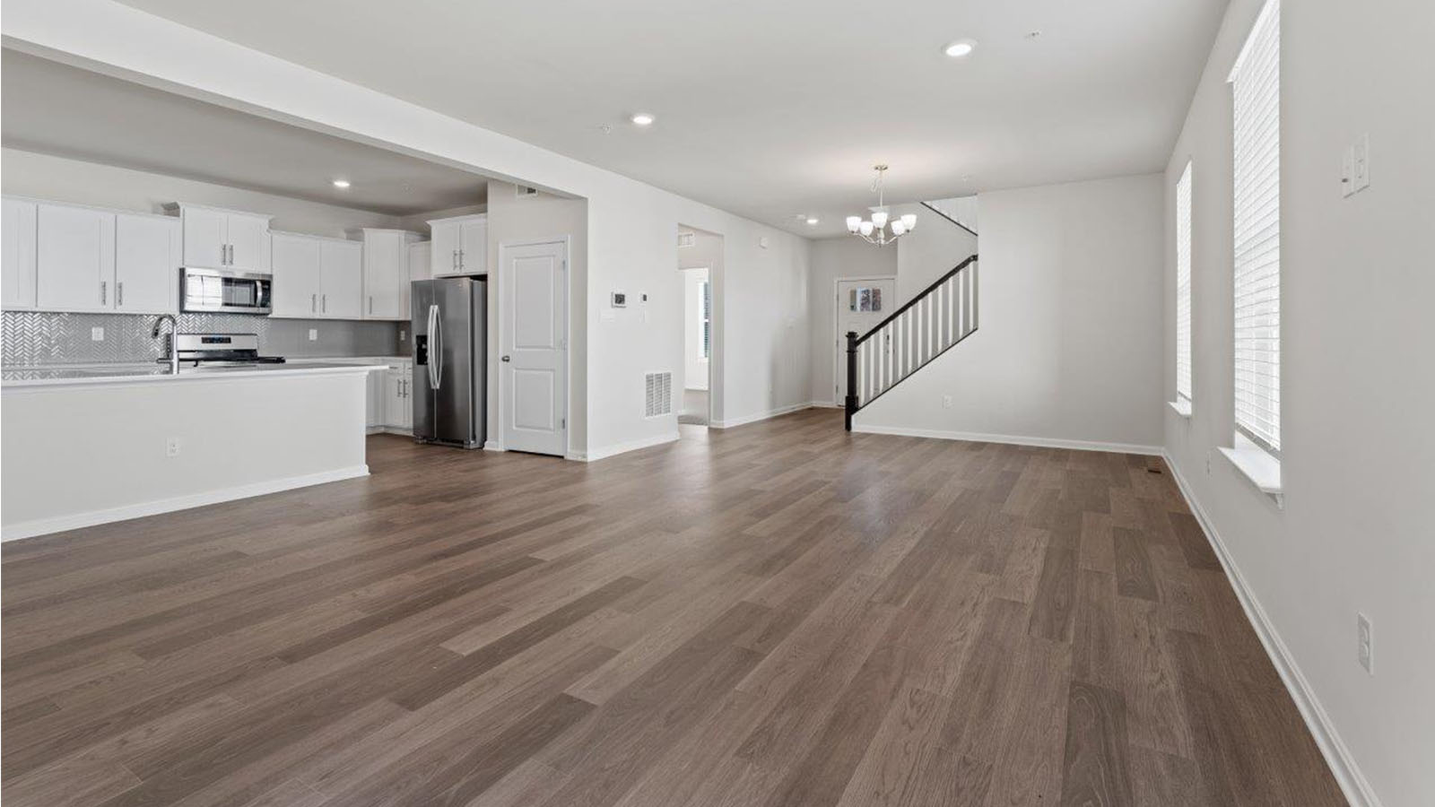 open concept living room