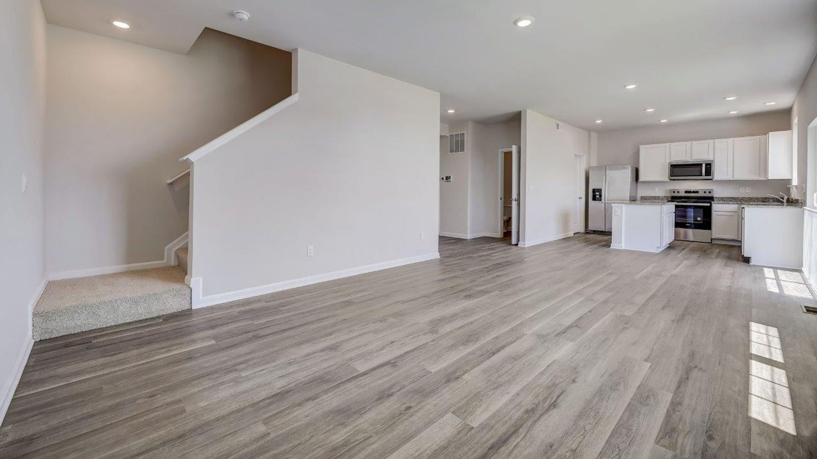 open concept living room