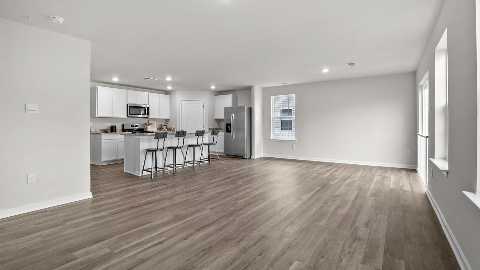 open concept living area