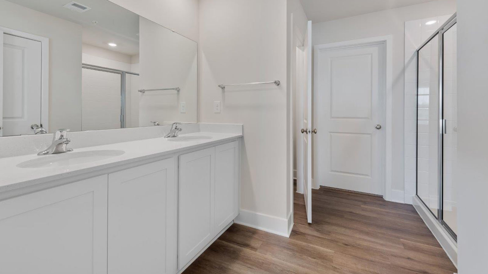 master bathroom two sinks