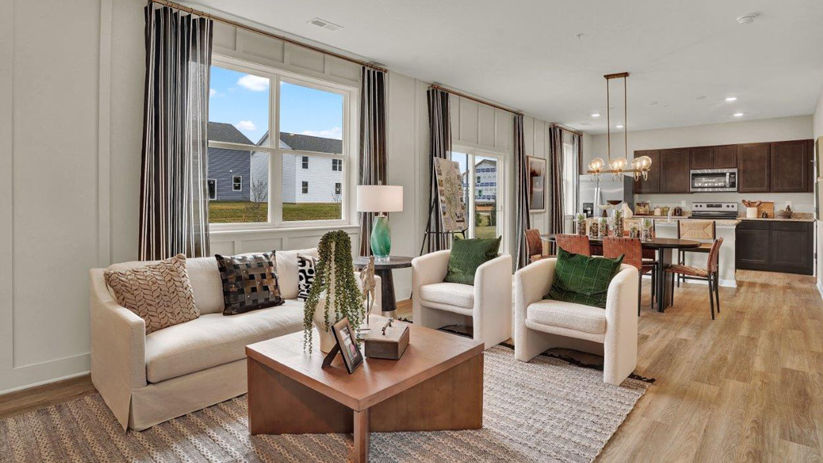 open concept living room