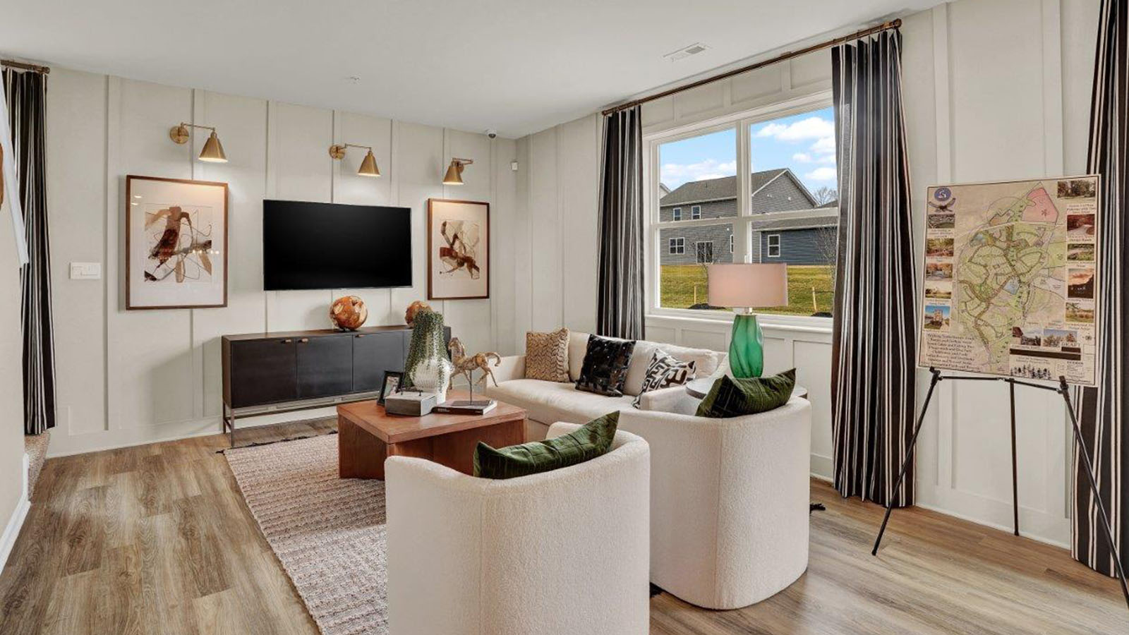 open concept living room