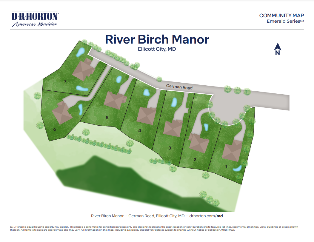 New Homes in River Birch Manor Ellicott City, MD D.R. Horton