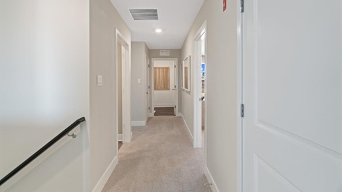 upper level stair landing