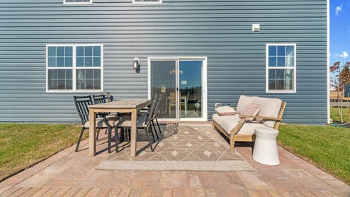 patio on back of model