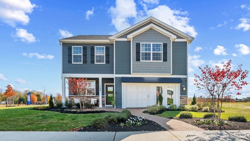 penwell model exterior blue siding
