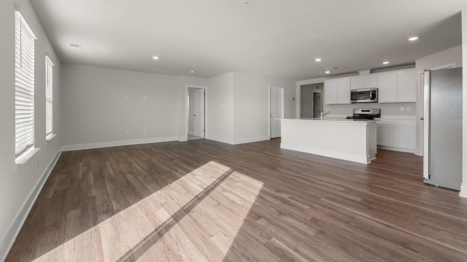 open concept living room