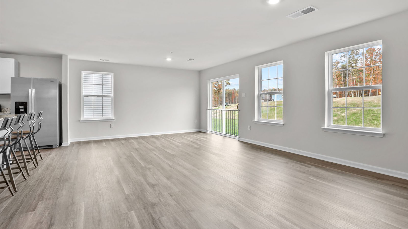 open concept living room