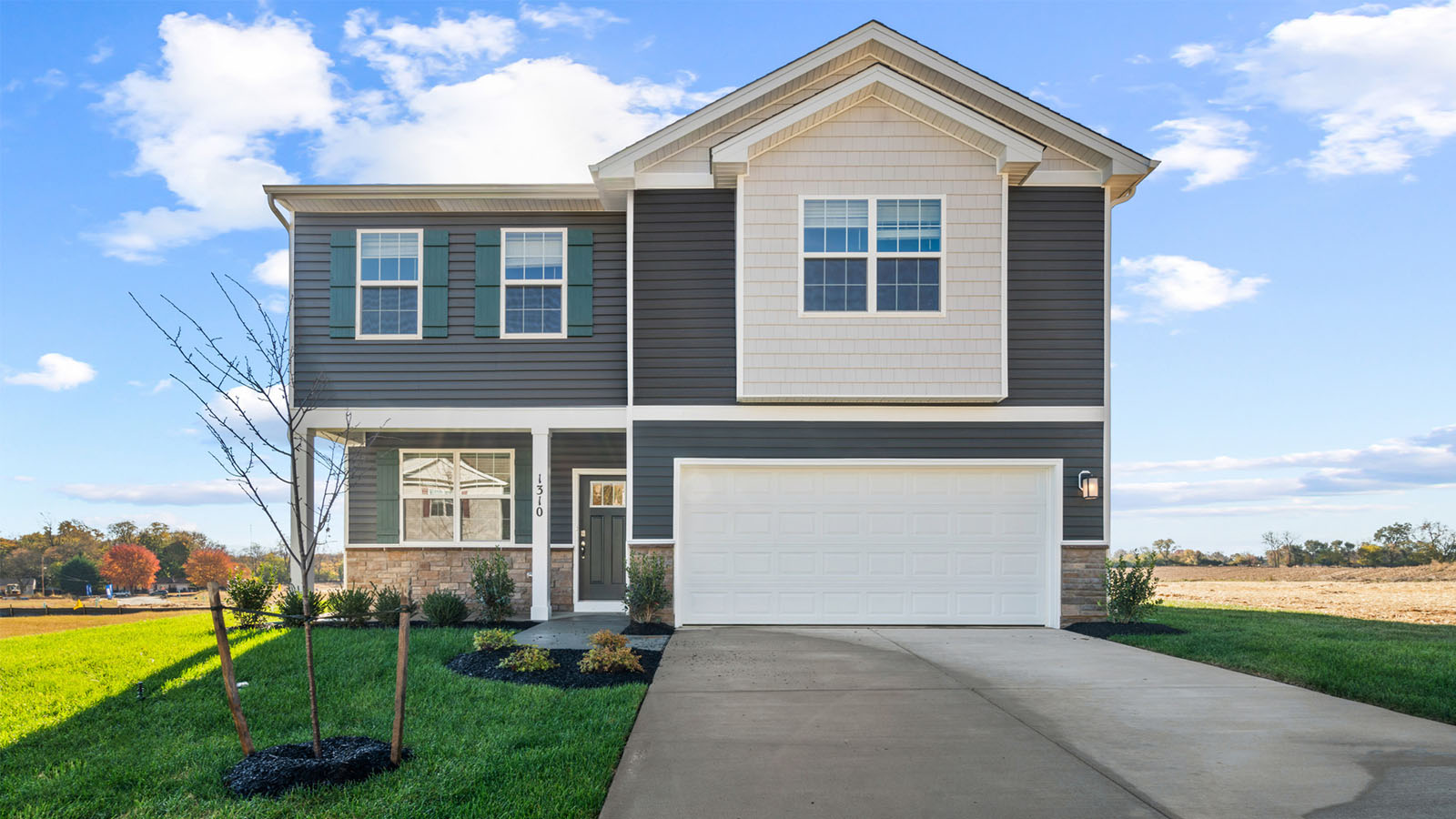 two car garage colonial home
