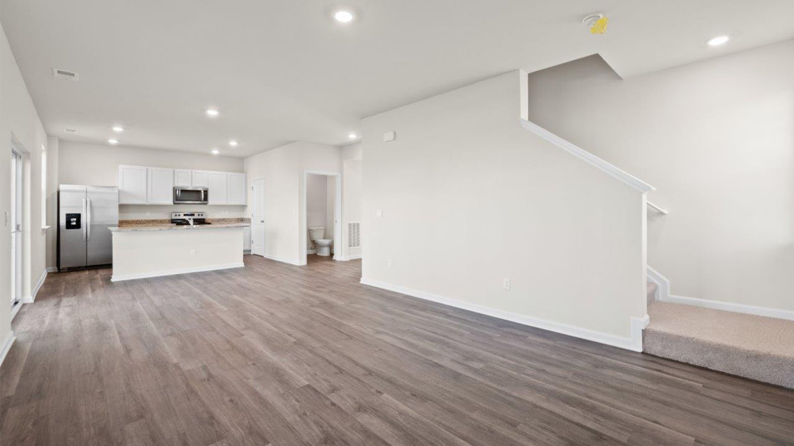 open concept living room