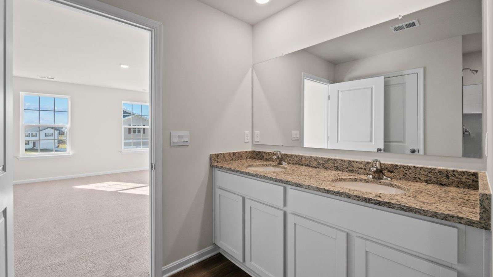 master bathroom two sinks