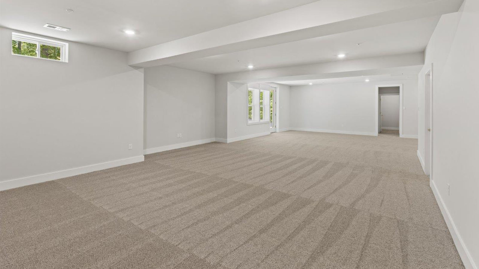 finished basement rec room