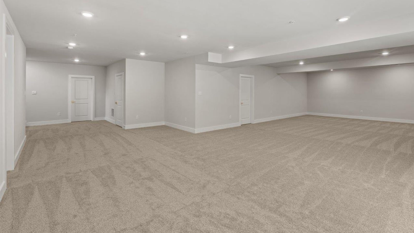 finished basement rec room