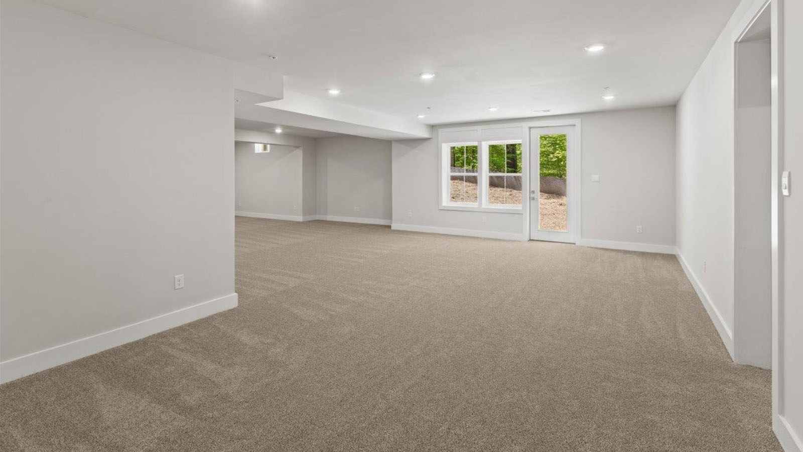 finished basement rec room