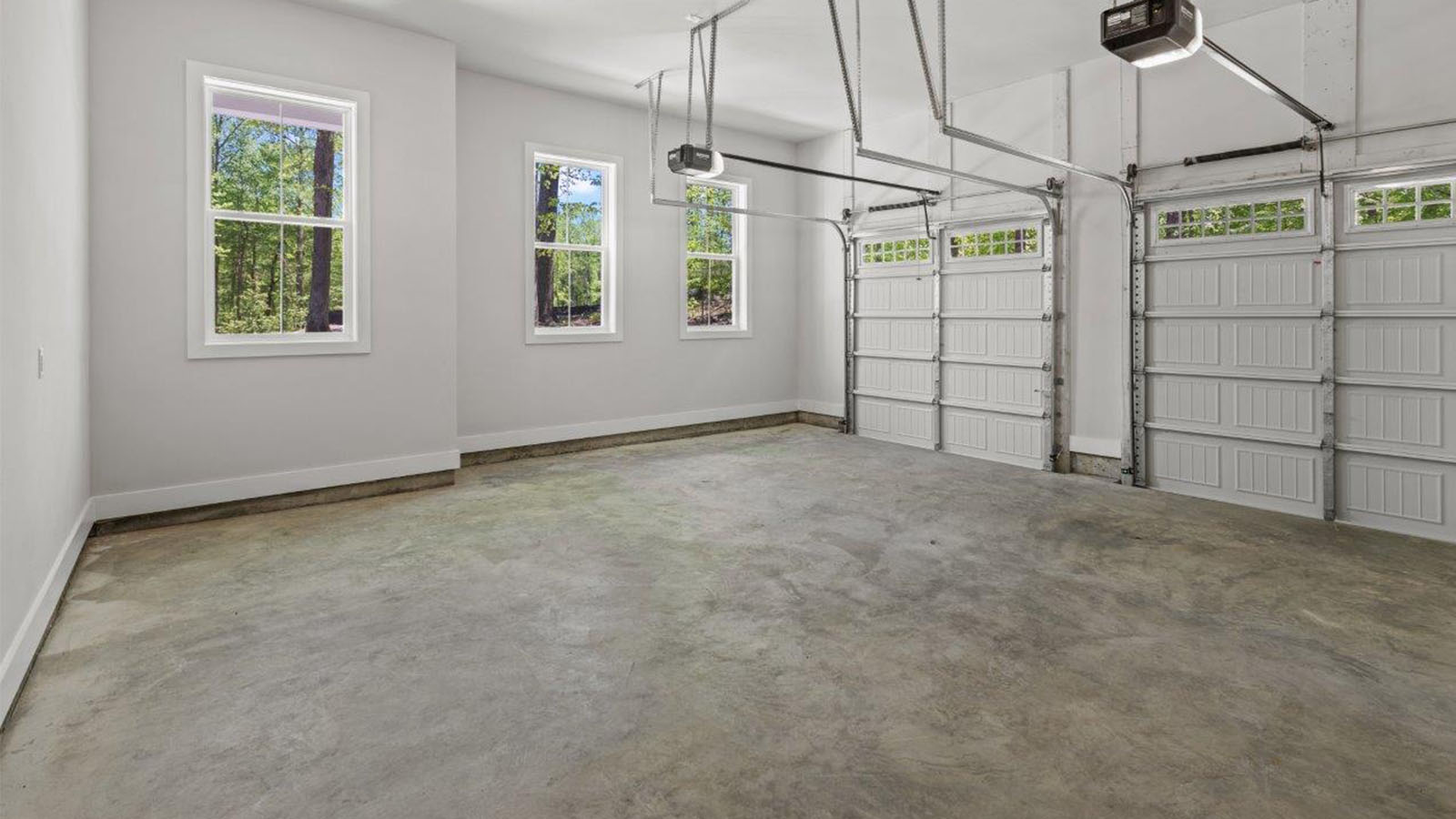 spacious multi-car garage