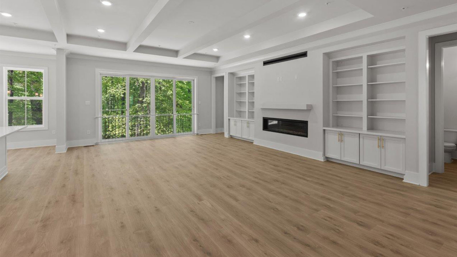 open concept living room and kitchen