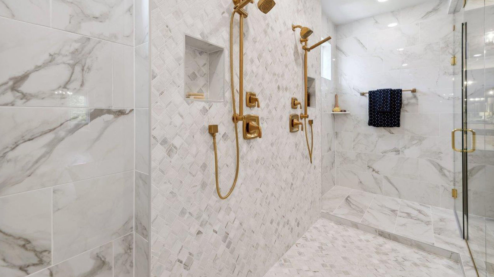 master bathroom glass shower