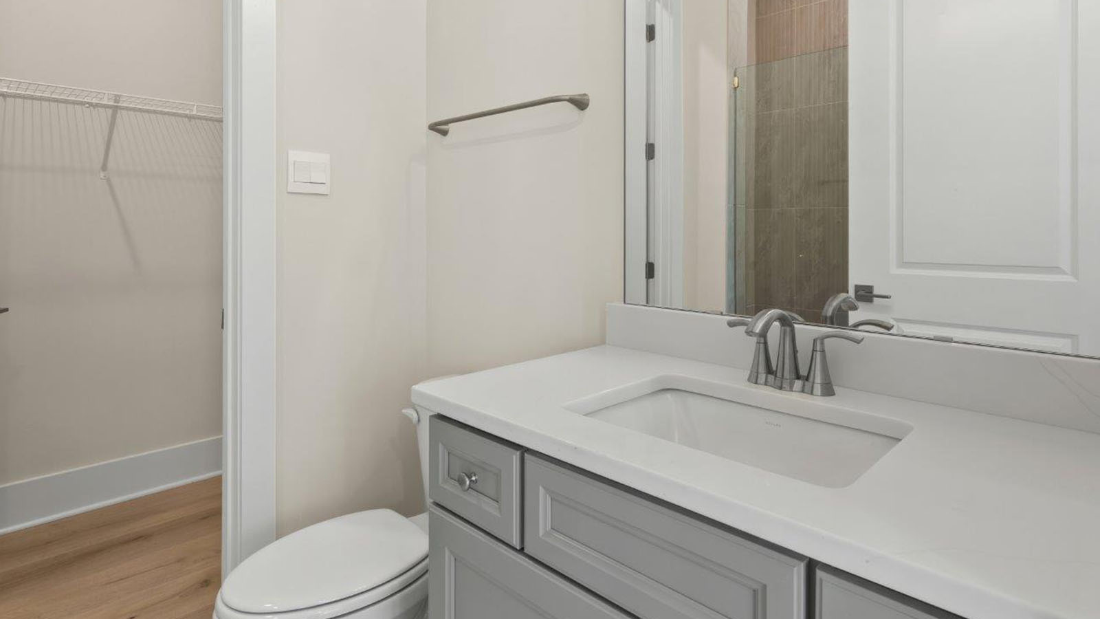 first floor full bathroom glass shower