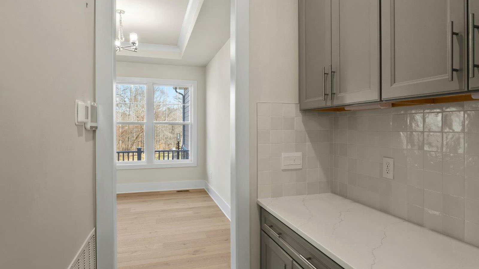 butlers pantry leading into kitchen