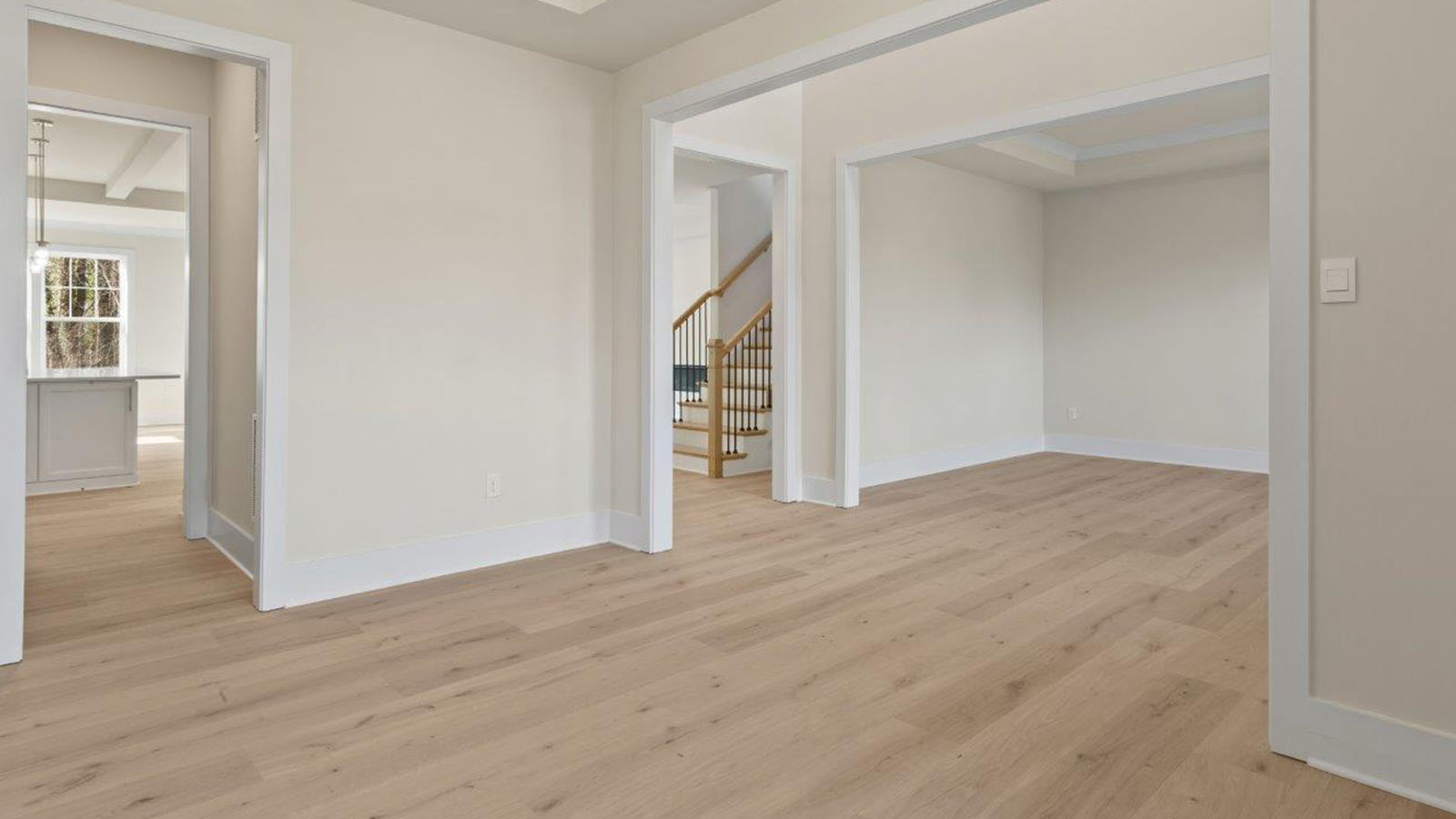entry foyer leading to front flex rooms