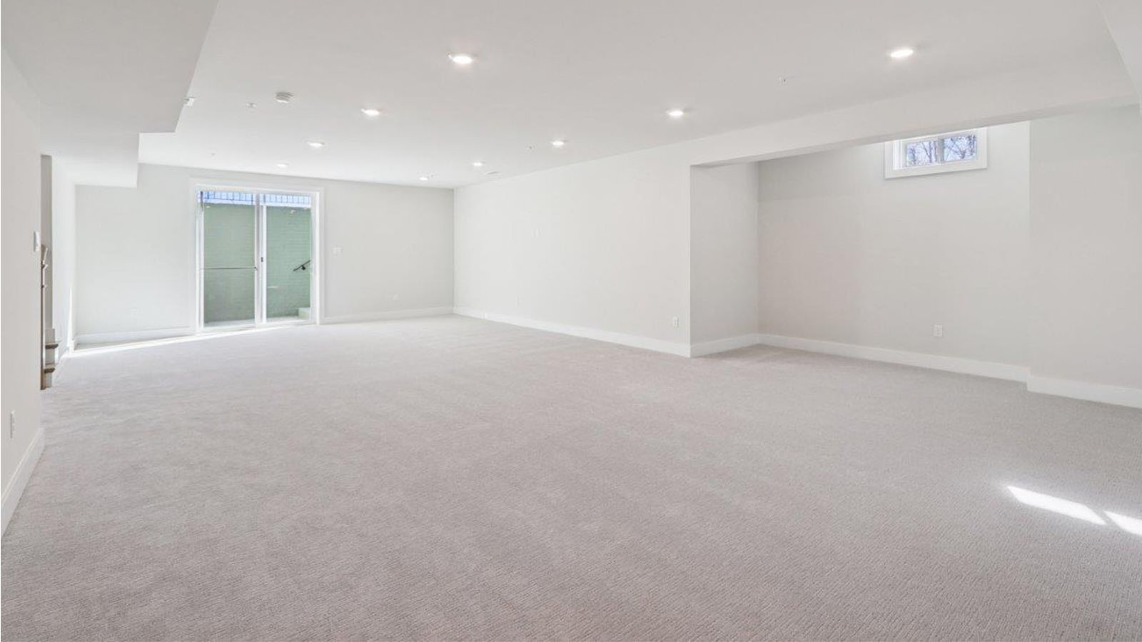 finished basement rec room