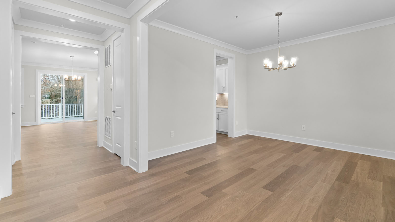 front entry leading to flex room