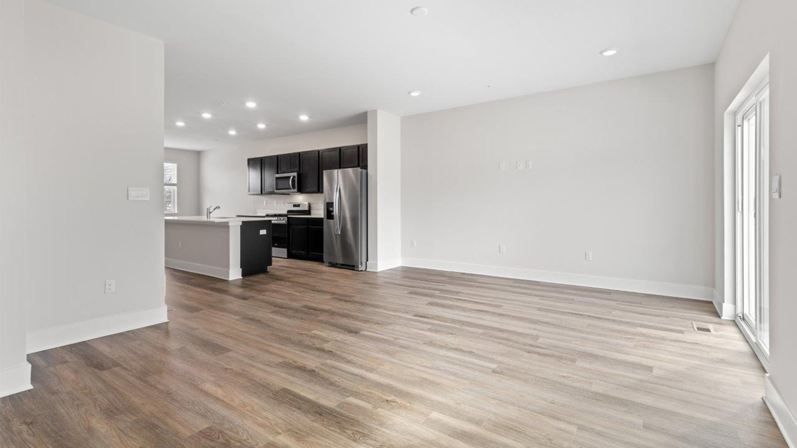 open concept living room