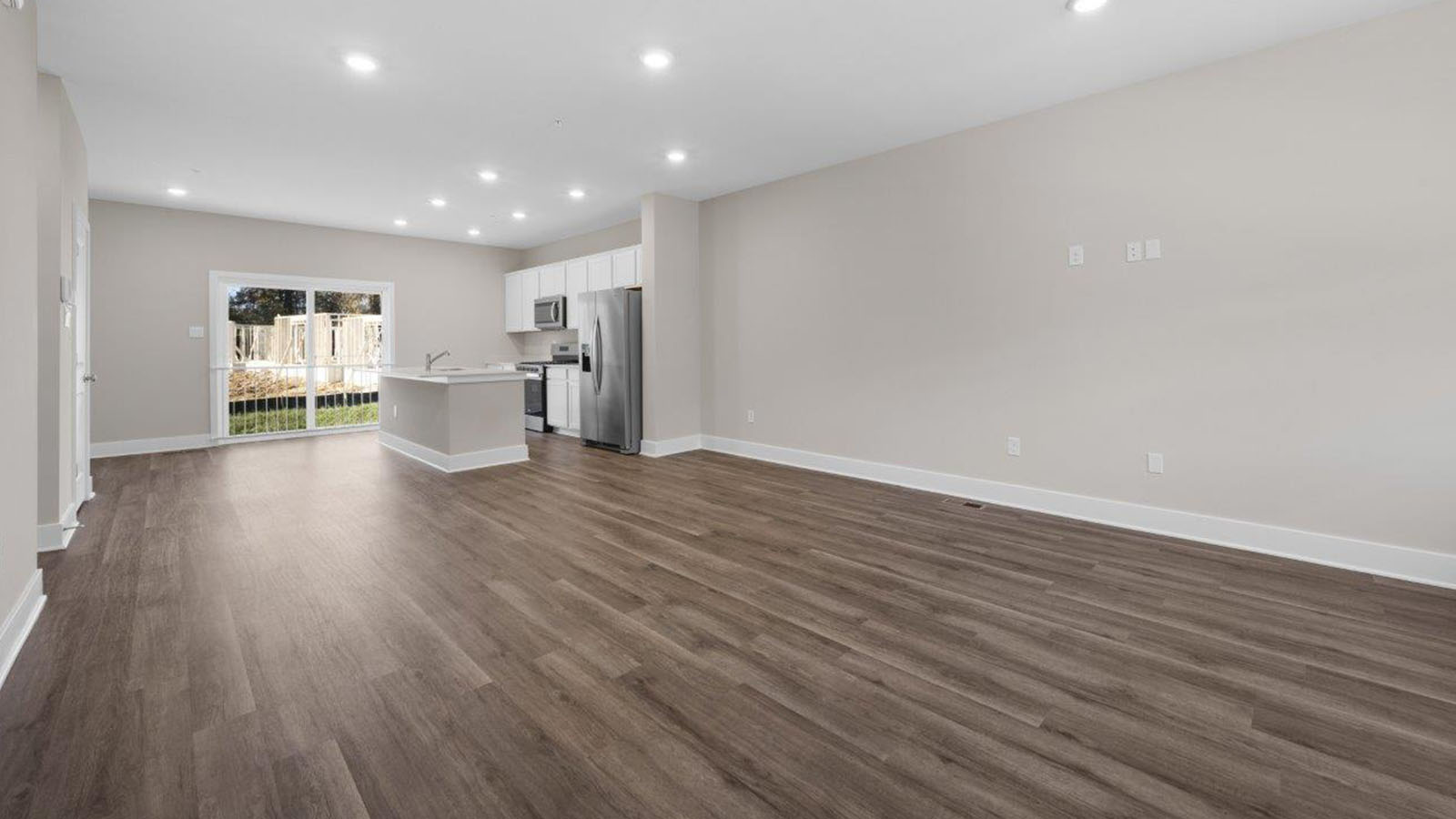 open concept living room