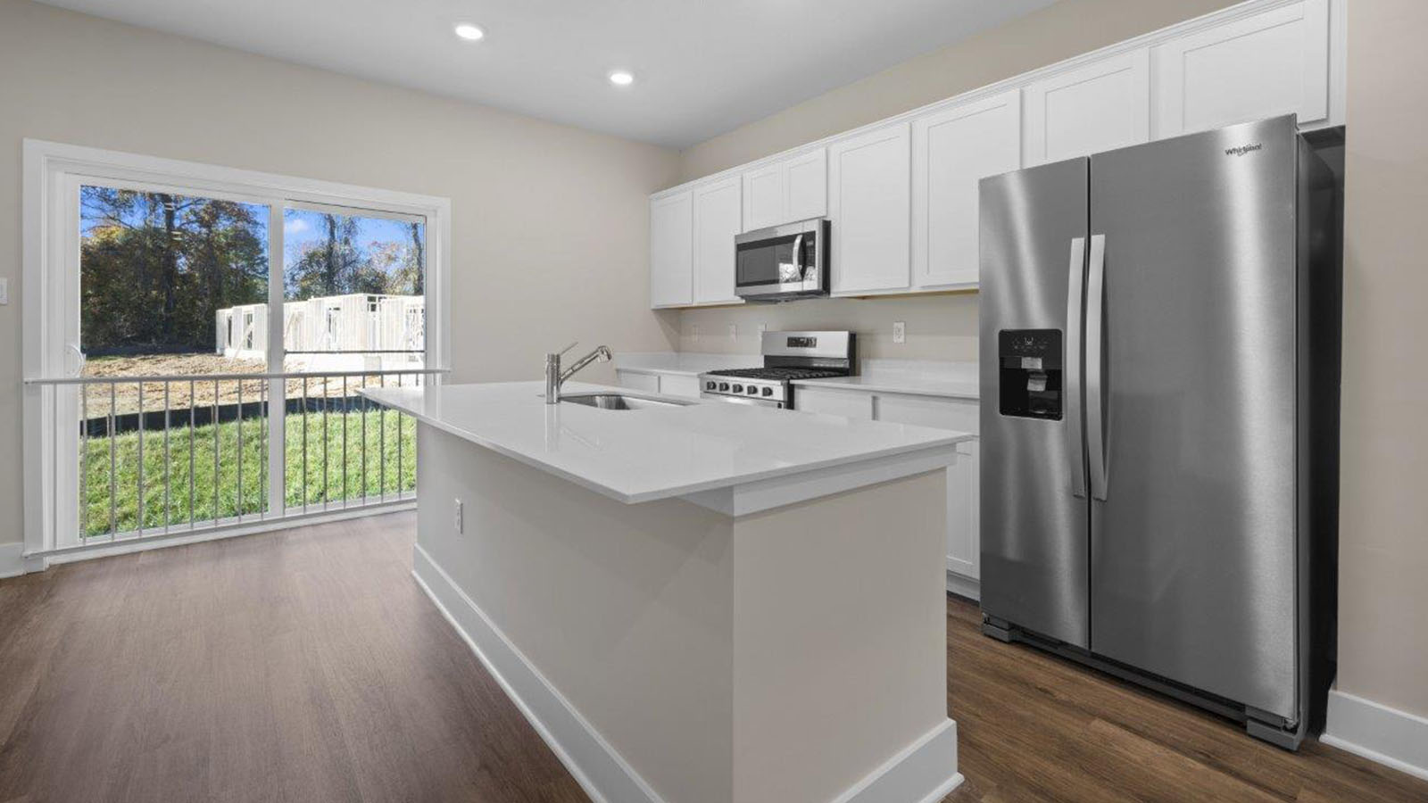 kitchen with walkout