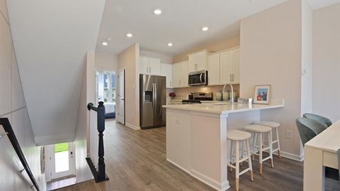 main level kitchen with island