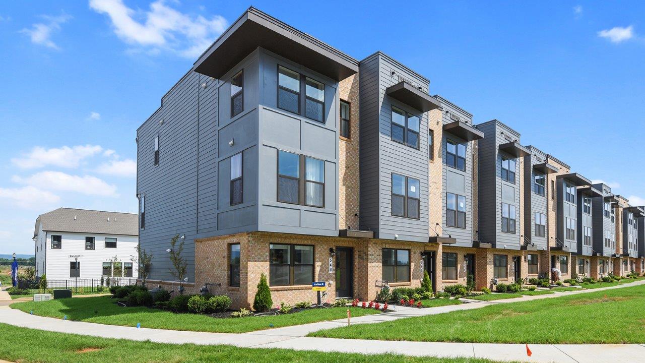 front elevation townhome