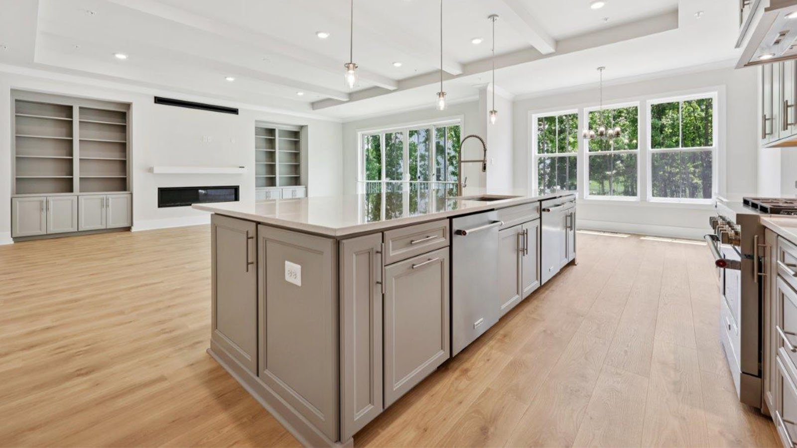 central island with seating