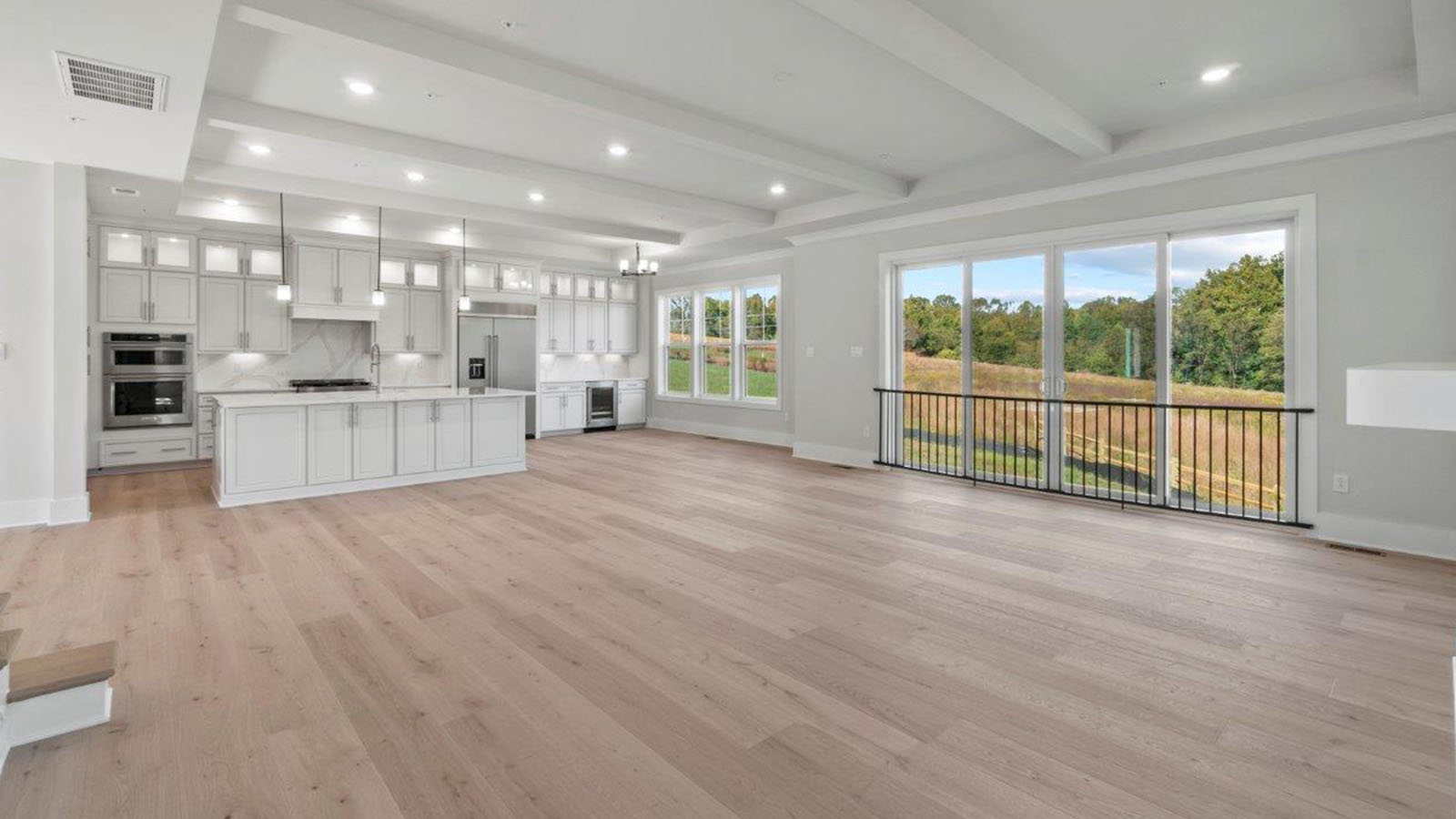 natural light streaming into living room