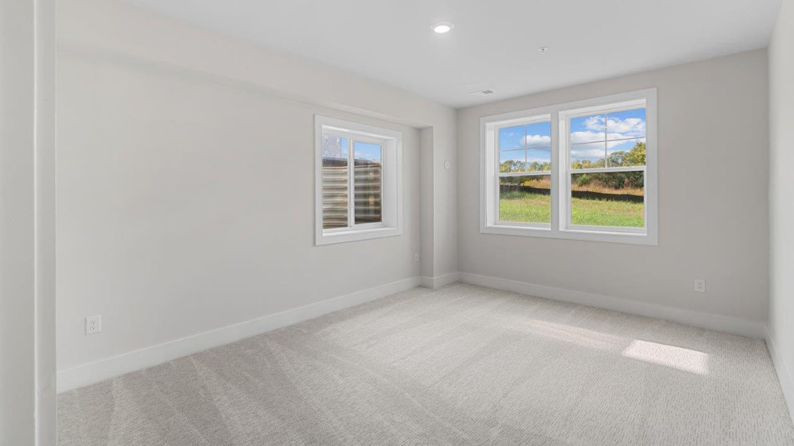finished basement bedroom