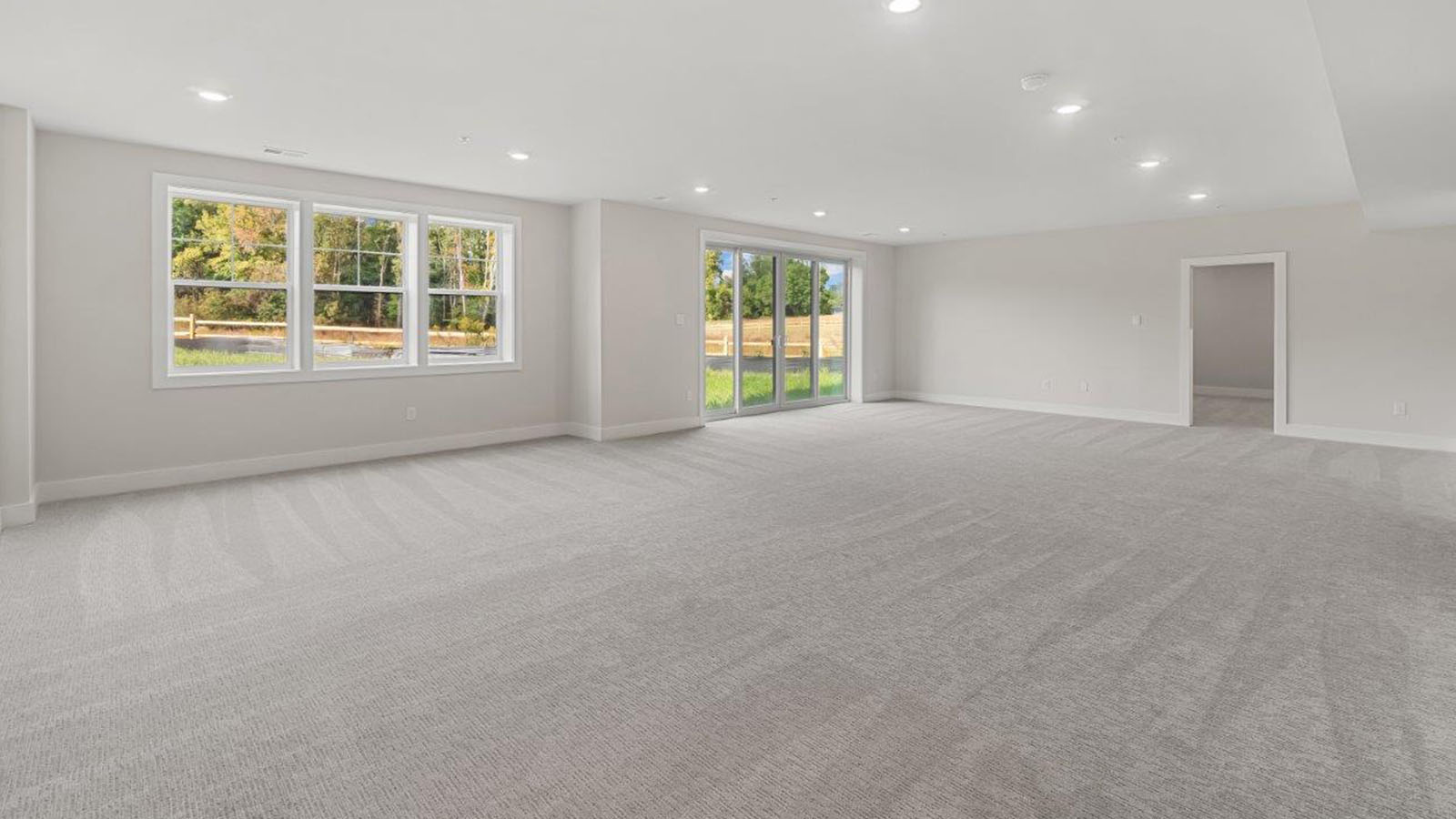 finished basement rec room