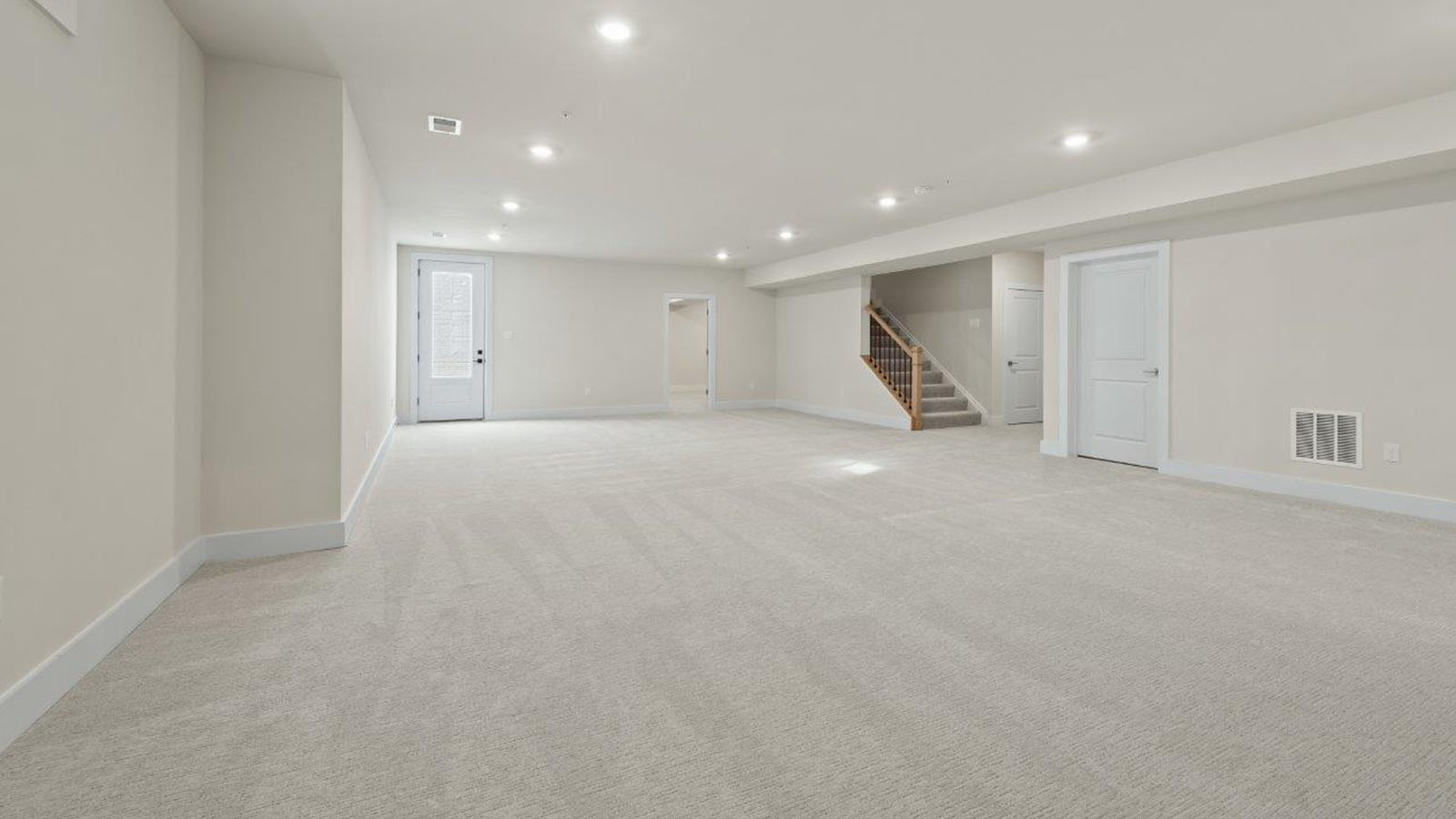 finished basement rec room