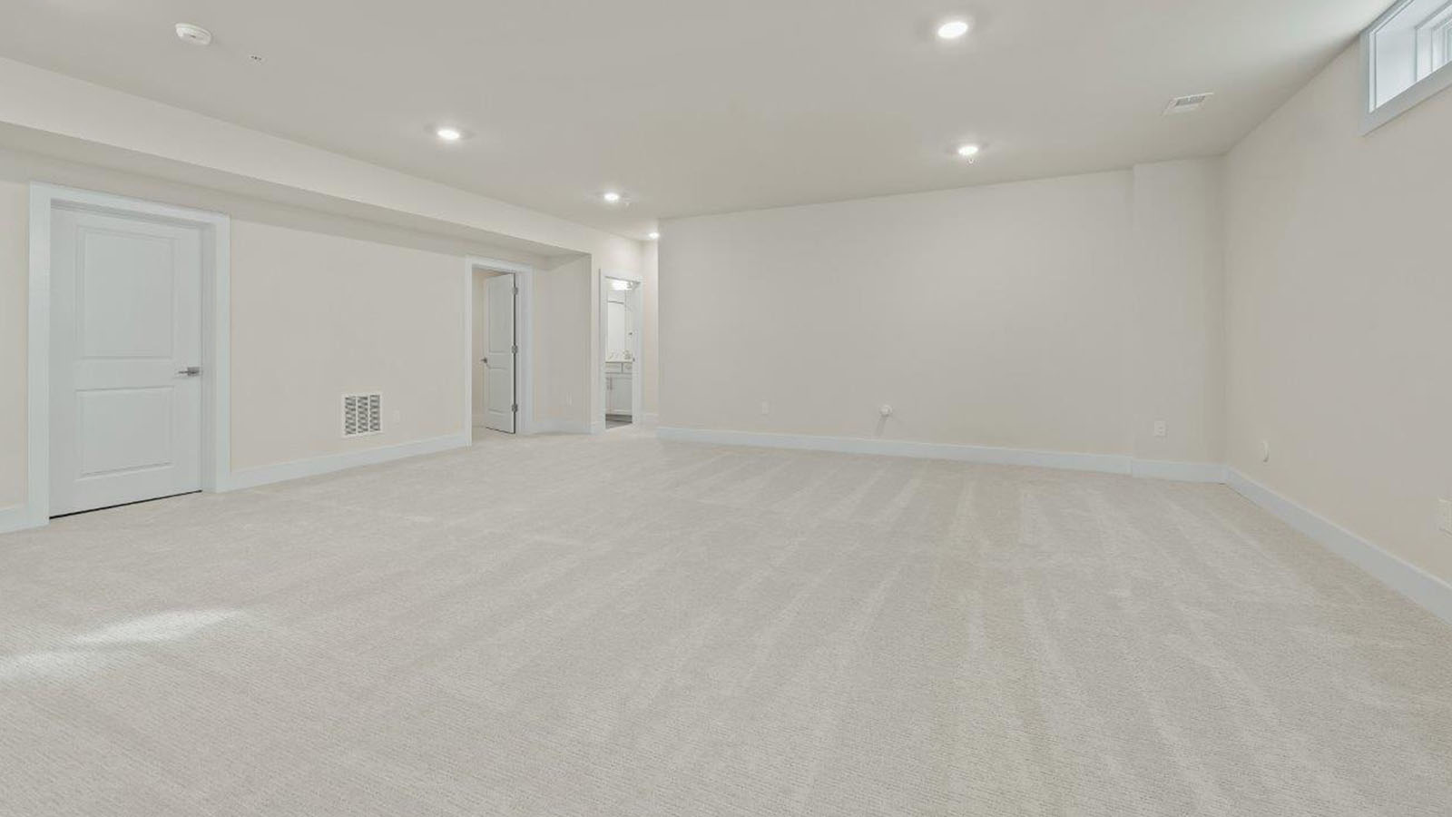 finished basement rec room