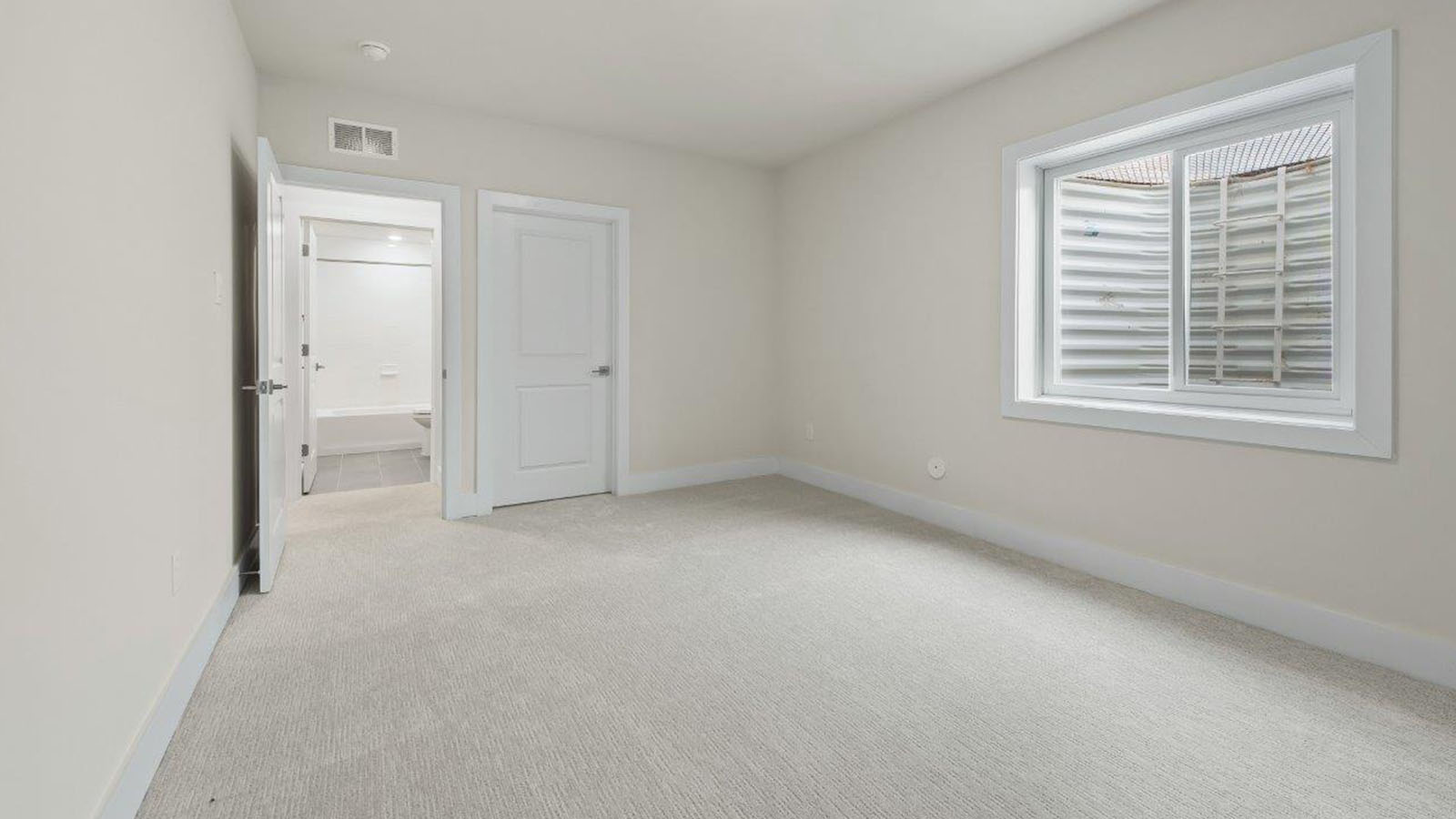 finished basement bedroom
