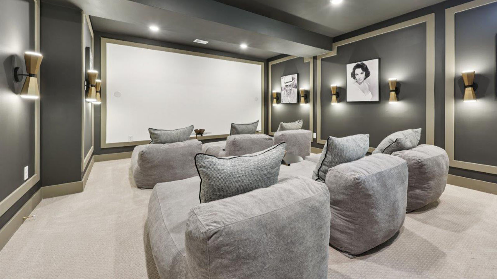basement movie theater