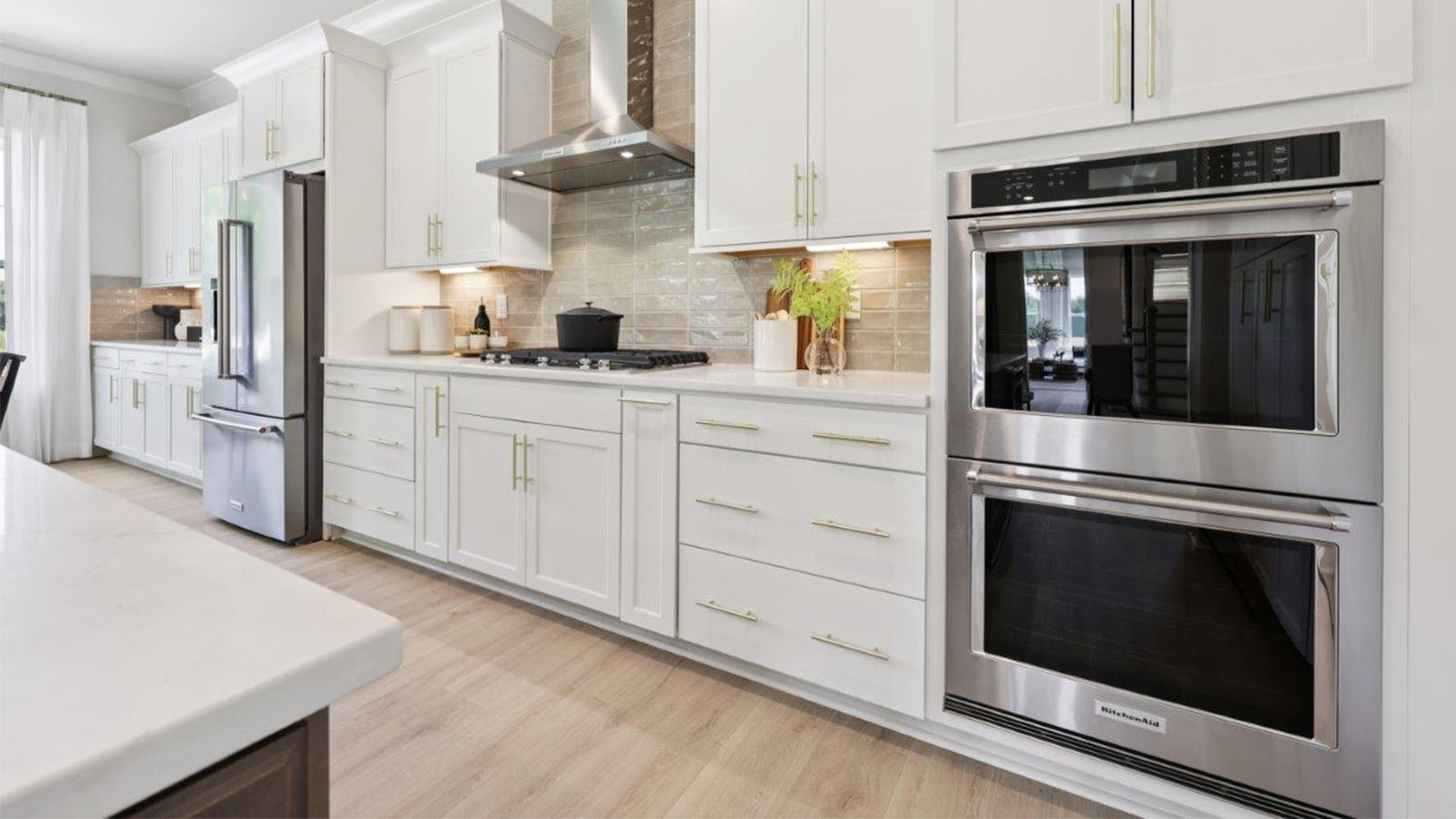 kitchen with quartz countertops